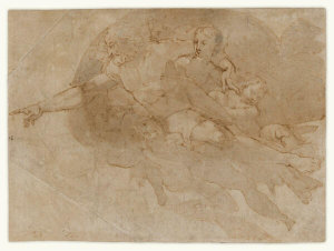 Andrea Boscoli - God the Father in Glory (after Michelangelo)
